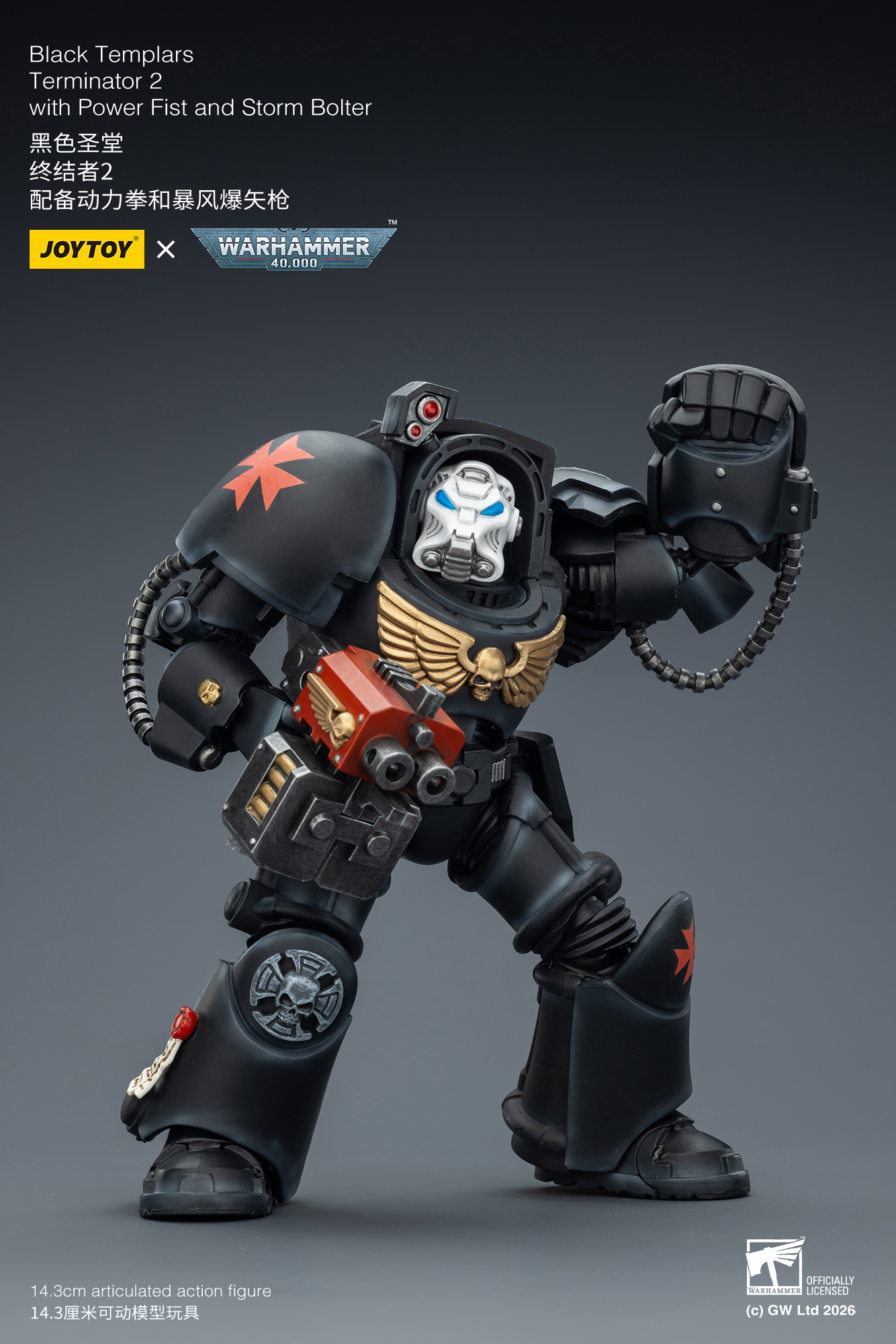 JoyToy WH40K Space Marines Black Templars Terminator Squad