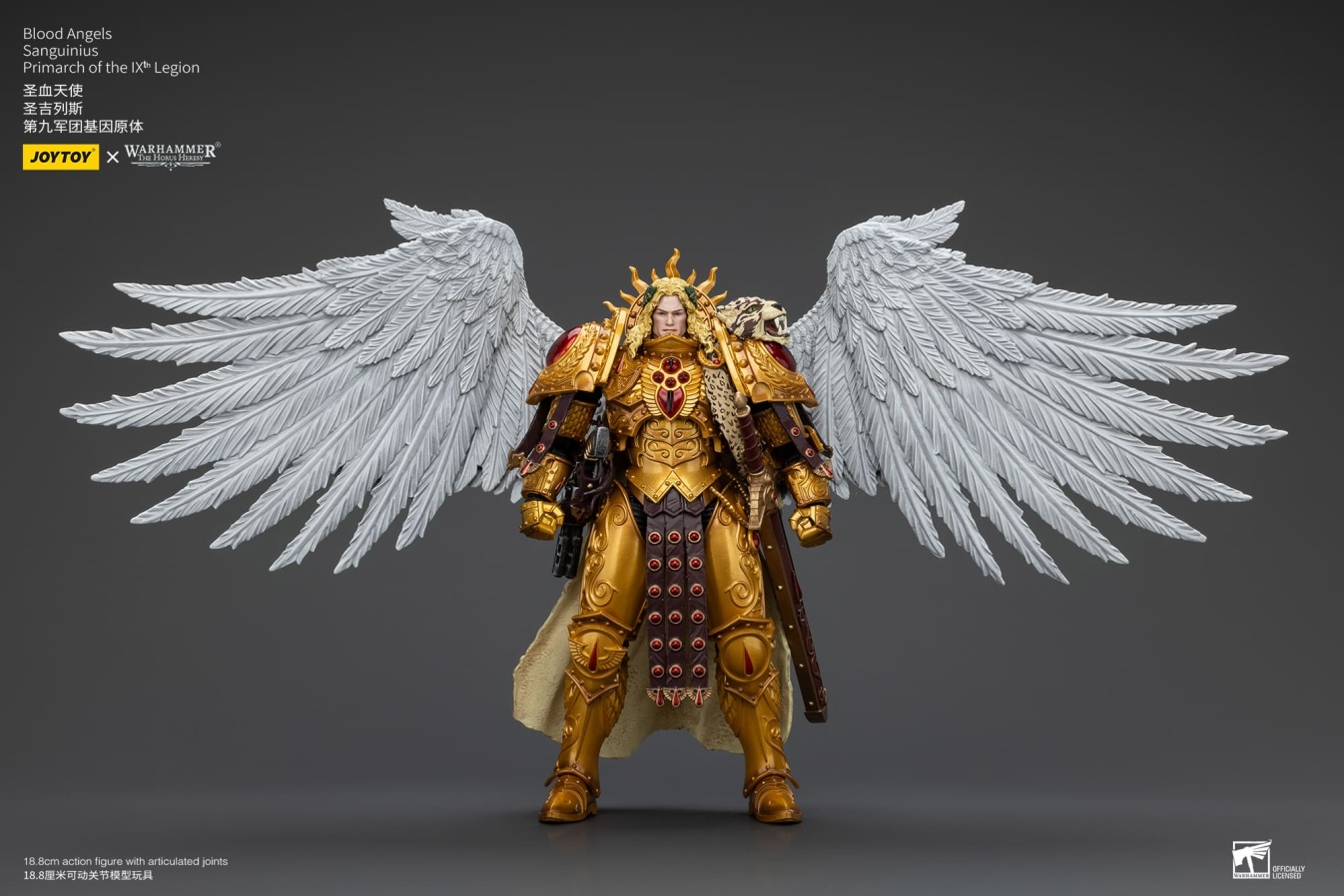 JOYTOY Casco De Repuesto Para Blood Angels Sanguinius, Figura Articulada De PVC Para Warhammer 40k, Coleccionable 1:18