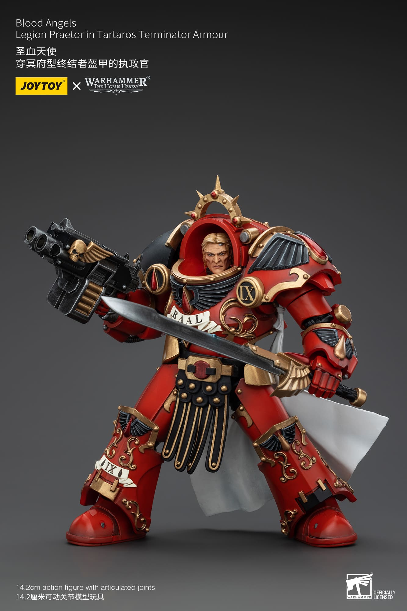 JoyToy WH40K Blood Angels Legion Praetor in Tartaros Terminator Armour