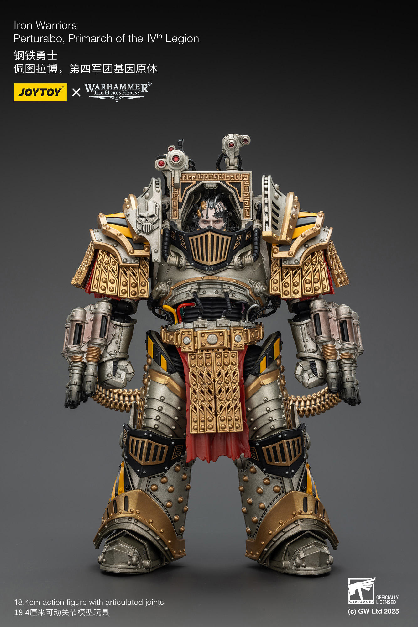 JoyToy WH40K Iron Warriors Perturabo, Primarch of the lVth Legion