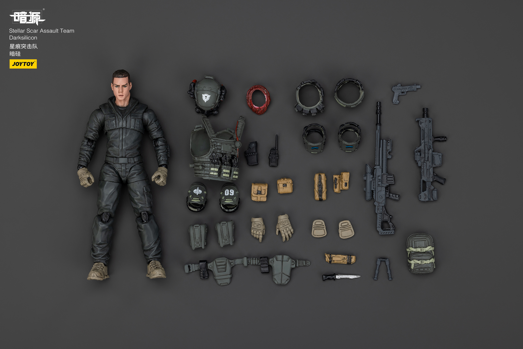 JOYTOY Action Figure Dark Source Stellar Scar Assault Team