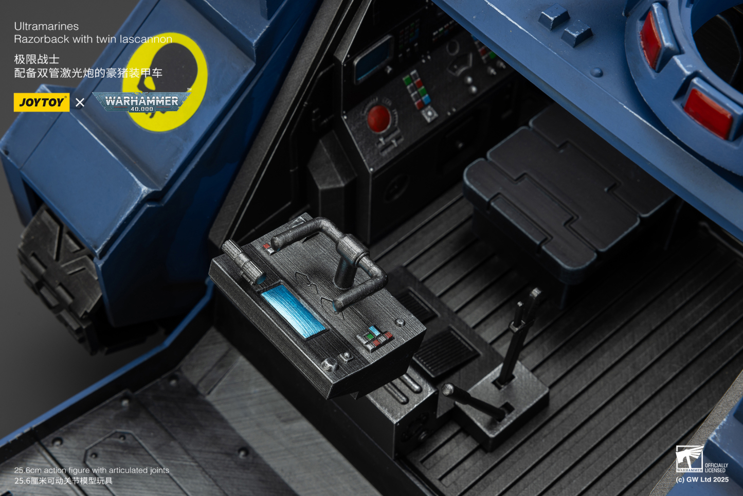 JoyToy WH40K Ultramarines Razorback with twin lascannon