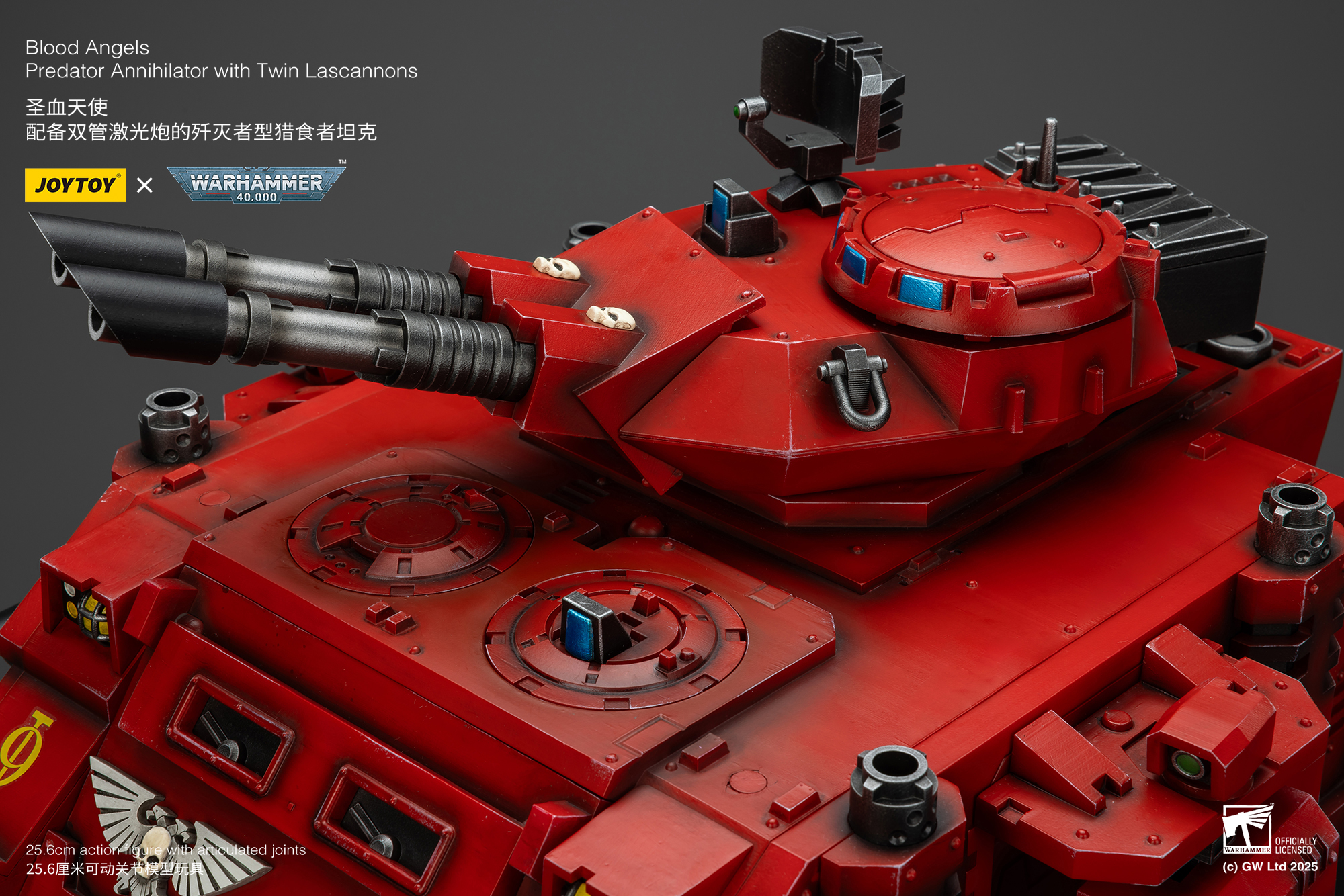 JoyToy WH40K Blood Angels Predator Annihilator with Twin Lascannons