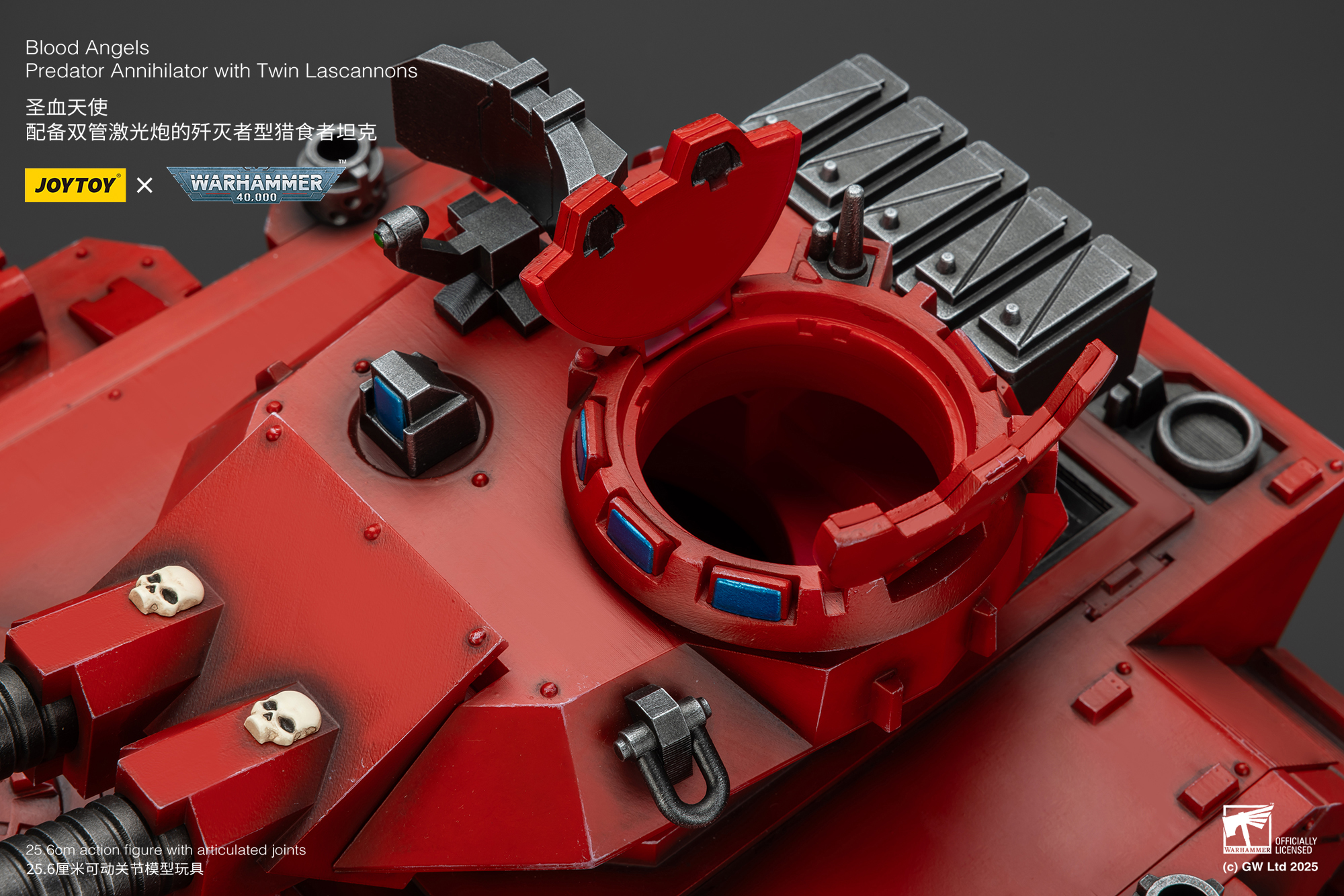 JoyToy WH40K Blood Angels Predator Annihilator with Twin Lascannons