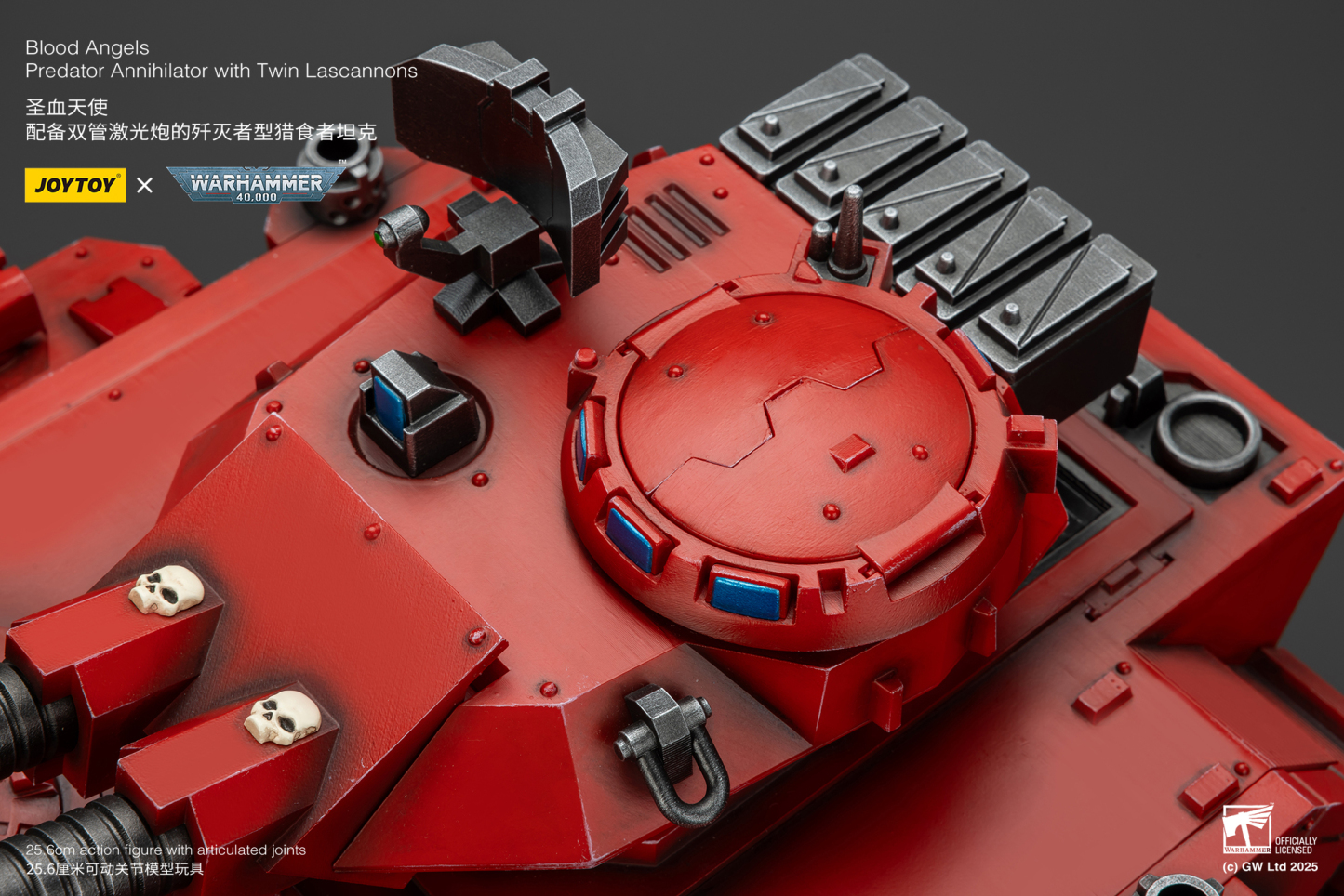 JoyToy WH40K Blood Angels Predator Annihilator with Twin Lascannons
