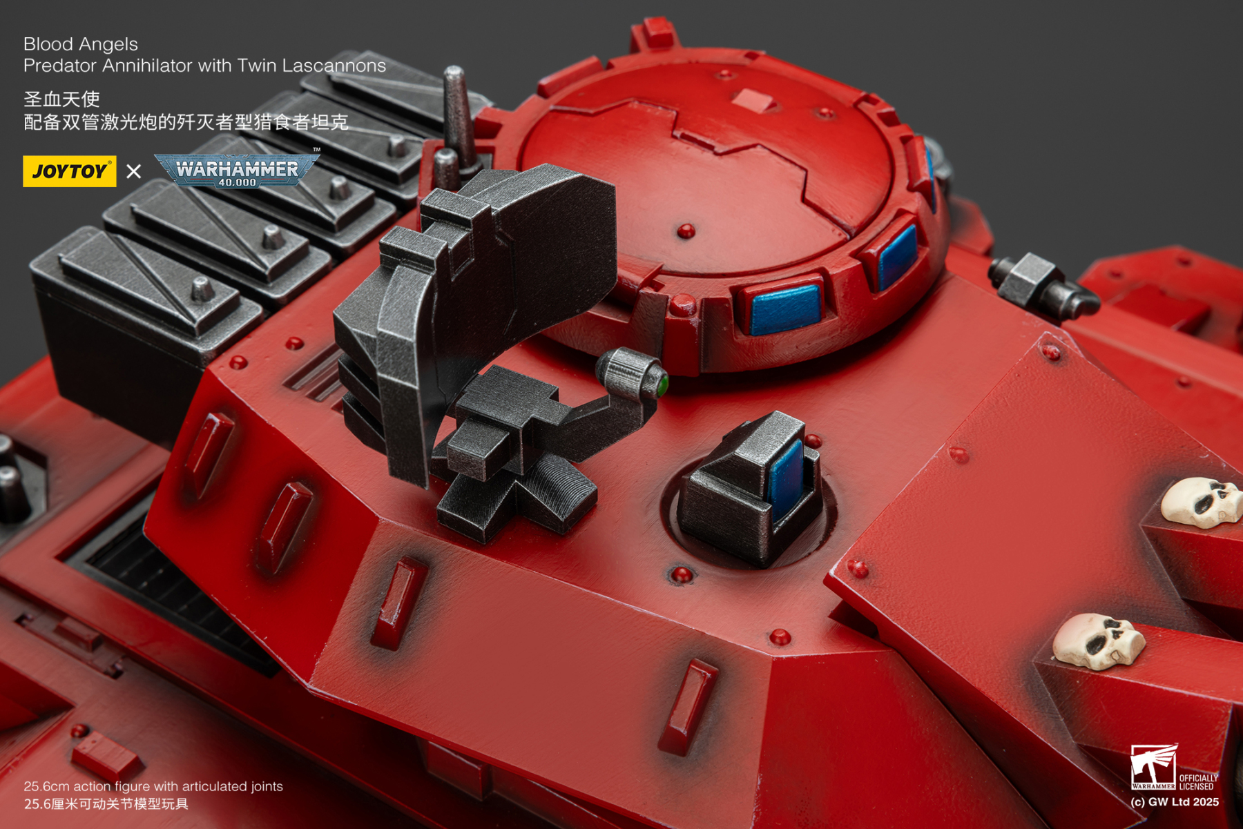 JoyToy WH40K Blood Angels Predator Annihilator with Twin Lascannons