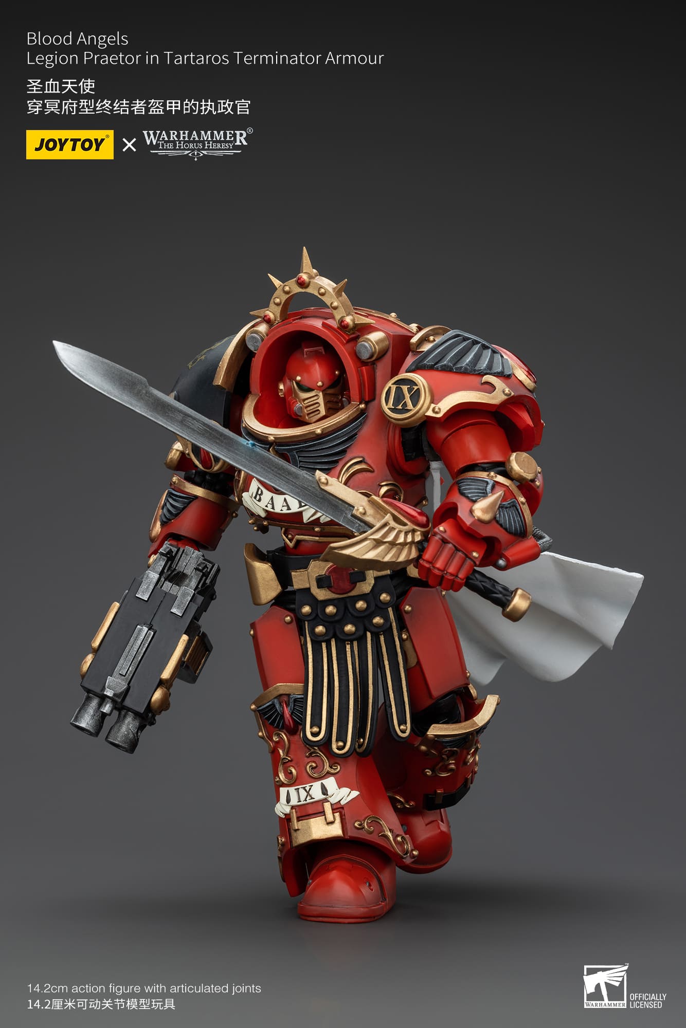 JoyToy WH40K Blood Angels Legion Praetor in Tartaros Terminator Armour