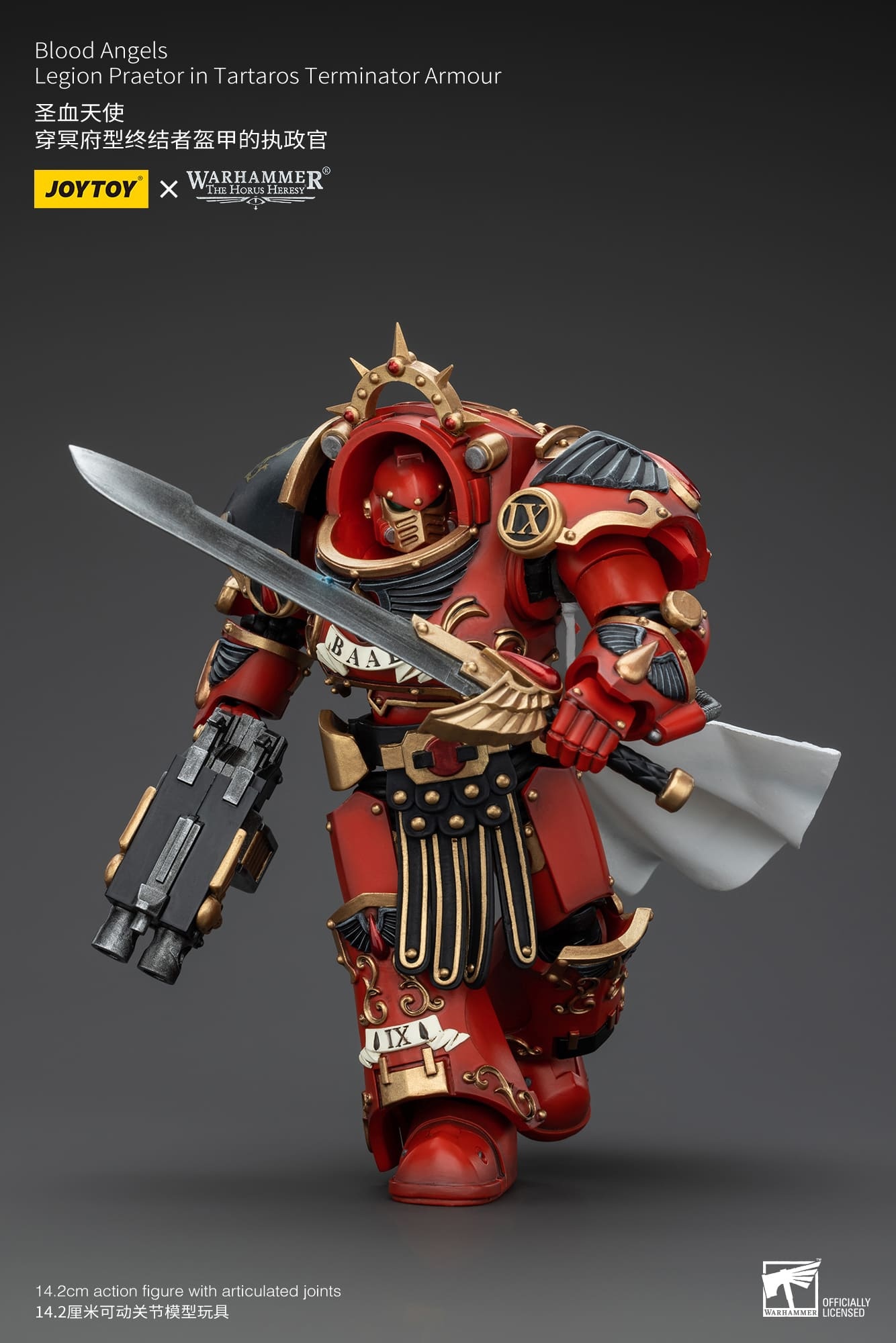 JoyToy WH40K Blood Angels Legion Praetor in Tartaros Terminator Armour