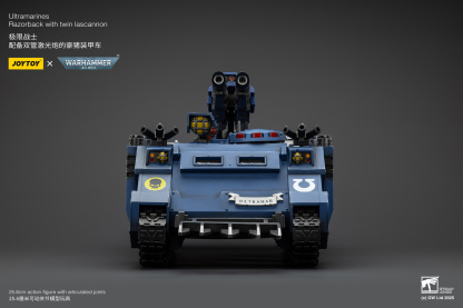 JoyToy WH40K Ultramarines Razorback with twin lascannon