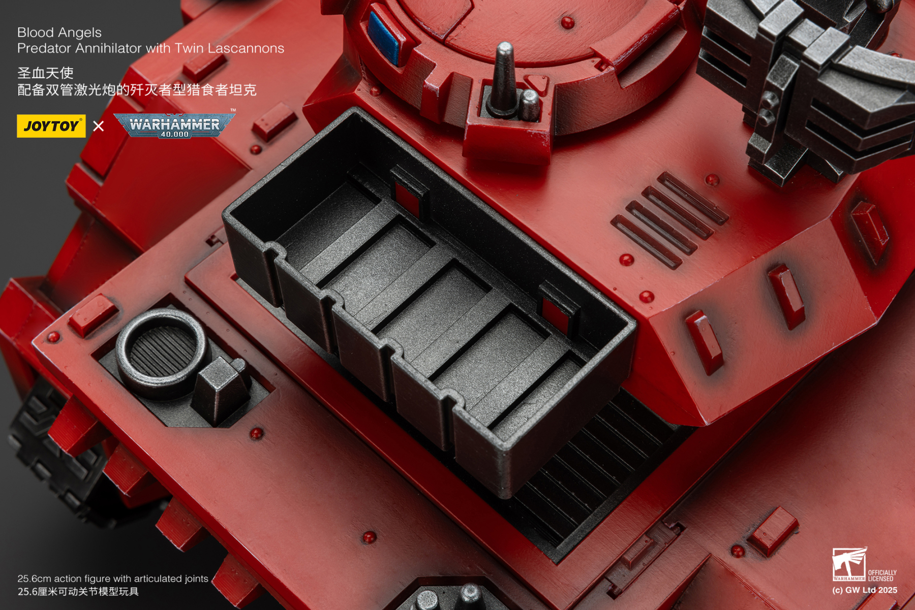 JoyToy WH40K Blood Angels Predator Annihilator with Twin Lascannons