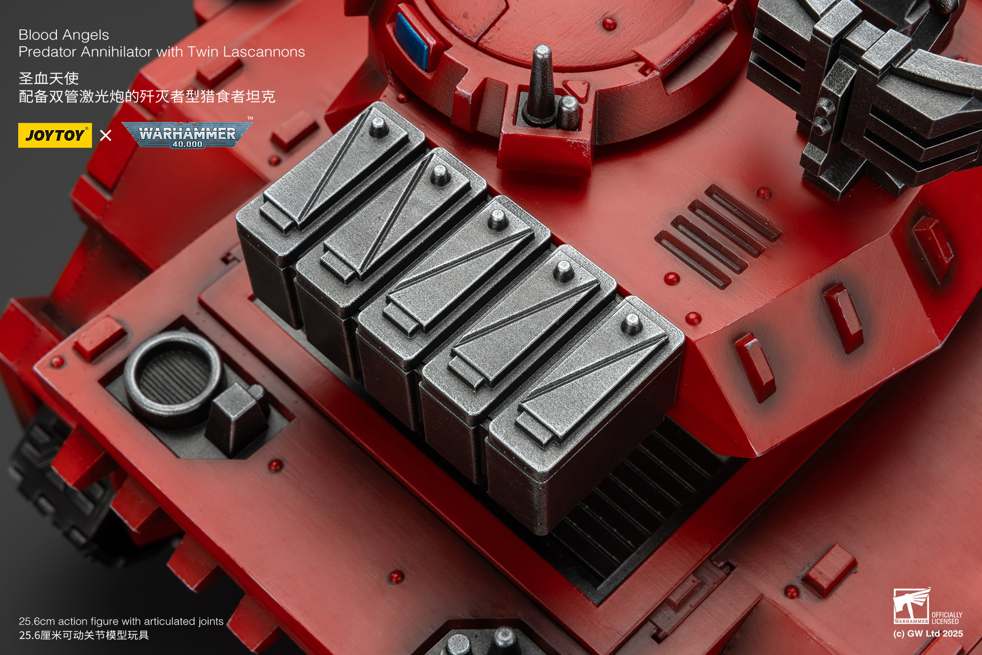 JoyToy WH40K Blood Angels Predator Annihilator with Twin Lascannons