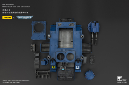 JoyToy WH40K Ultramarines Razorback with twin lascannon