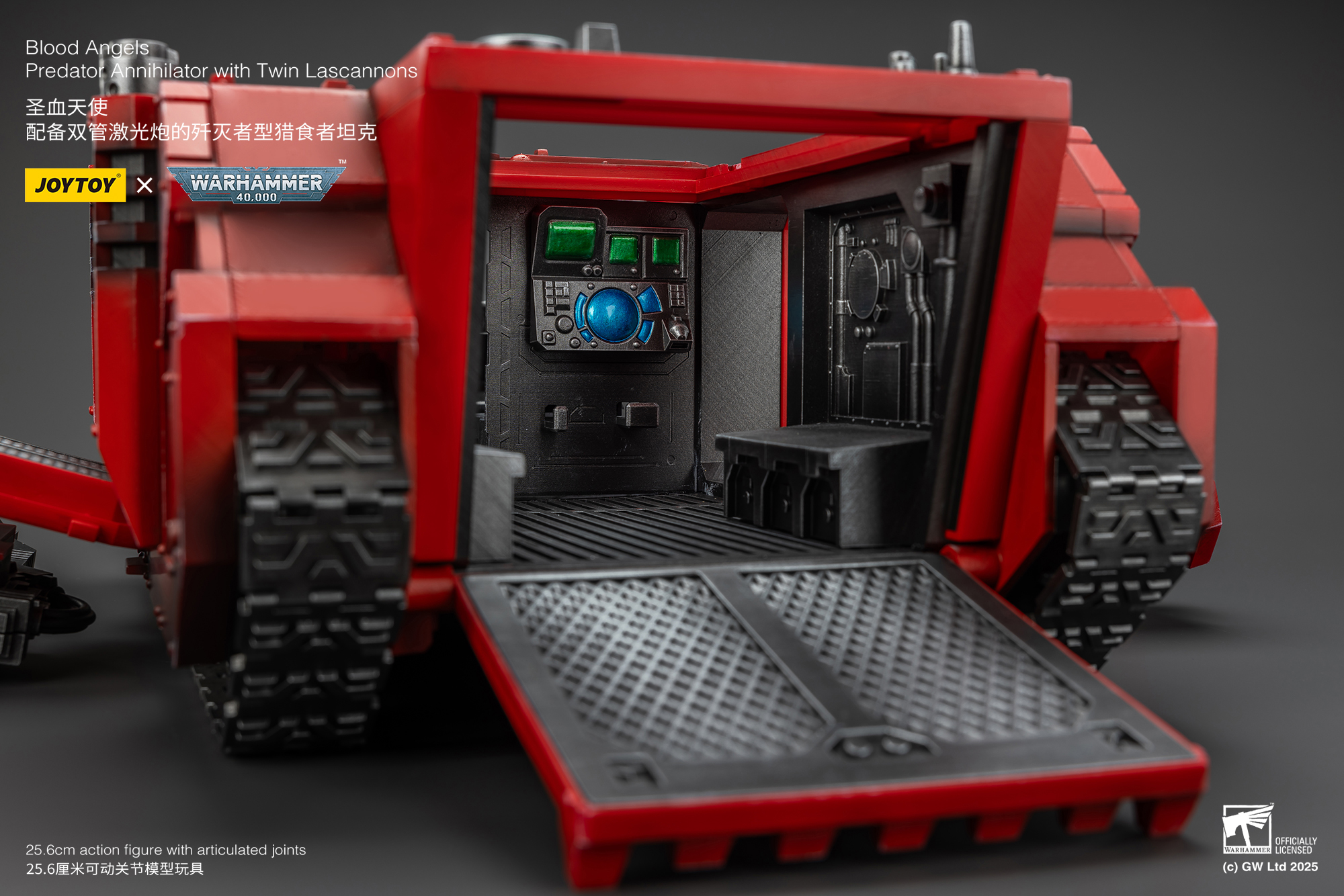 JoyToy WH40K Blood Angels Predator Annihilator with Twin Lascannons