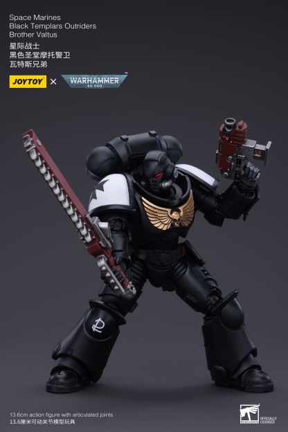 JoyToy WH40K Space Marines Black Templars Outrider Valtus