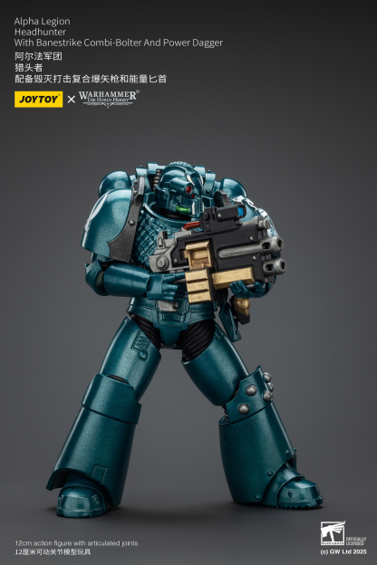 JoyToy WH40K The Horus Heresy Alpha Legion Headhunter With Banestrike Combi-Bolter And Power Dagger