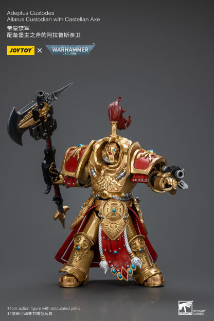 JoyToy WH40K Adeptus Custodes Allarus custodian with Castellan Axe