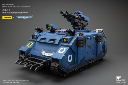 JoyToy WH40K Ultramarines Razorback with twin lascannon