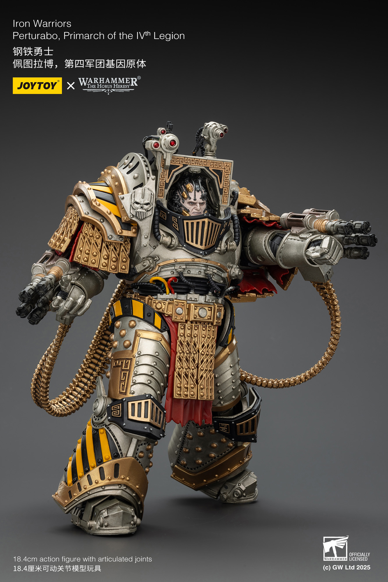 JoyToy WH40K Iron Warriors Perturabo, Primarch of the lVth Legion