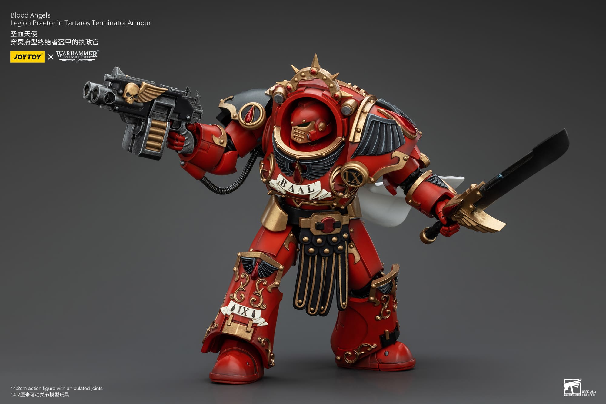 JoyToy WH40K Blood Angels Legion Praetor in Tartaros Terminator Armour