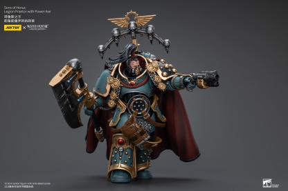 JOYTOY WH40K Sons of Horus Legion Praetor with Power Axe