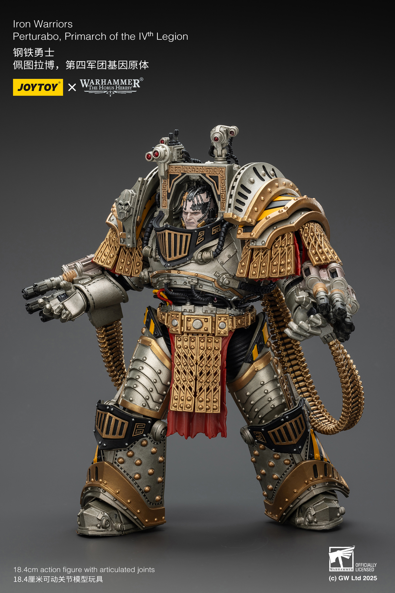 JoyToy WH40K Iron Warriors Perturabo, Primarch of the lVth Legion