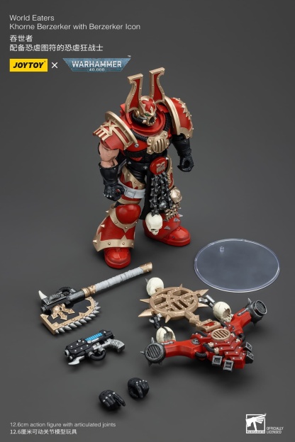 JoyToy WH40K World Eaters Khorne Berzerker with Berzerker lcon