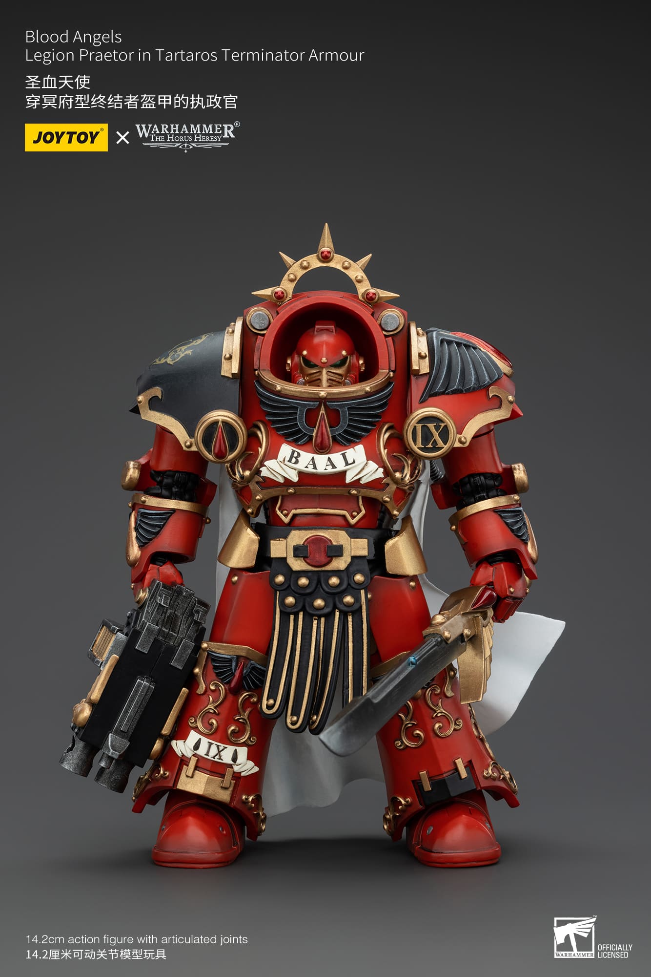 JoyToy WH40K Blood Angels Legion Praetor in Tartaros Terminator Armour