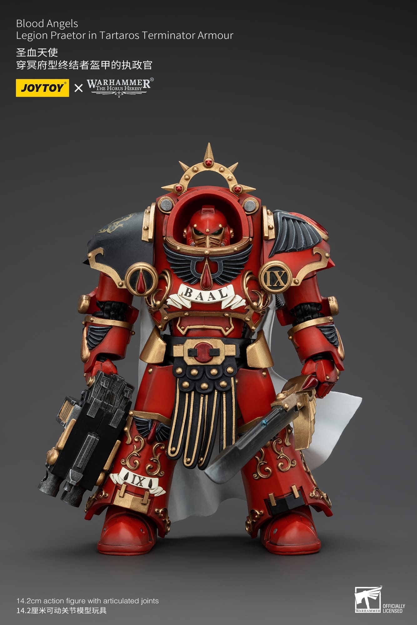 JoyToy WH40K Blood Angels Legion Praetor in Tartaros Terminator Armour