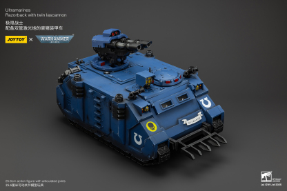 JoyToy WH40K Ultramarines Razorback with twin lascannon