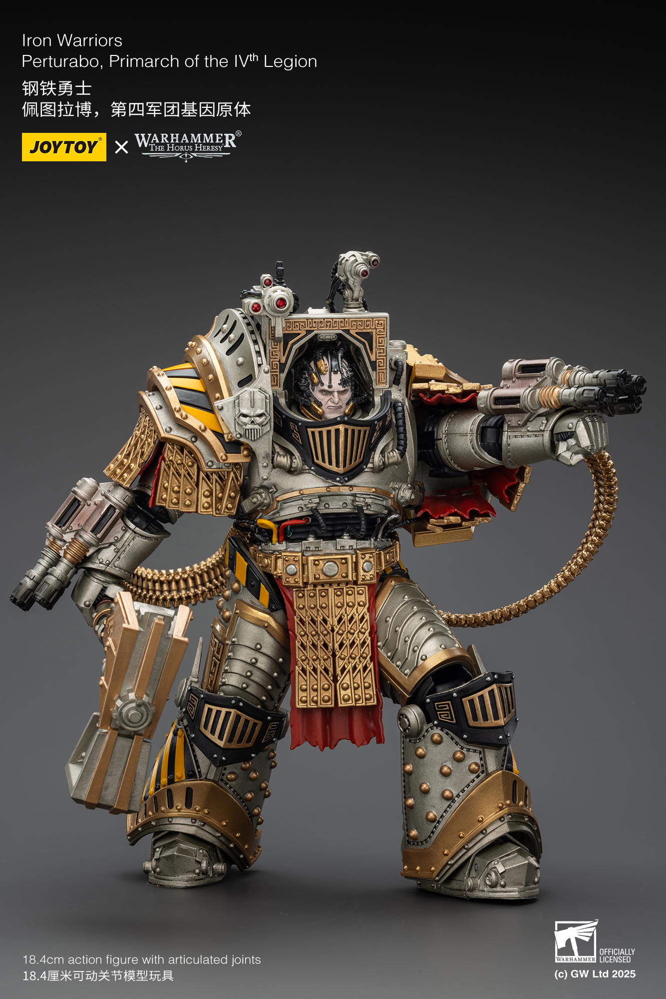 JoyToy WH40K Iron Warriors Perturabo, Primarch of the lVth Legion