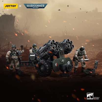 JoyToy WH40K Astra Militarum Ordnance Team with Malleus Rocket Launcher