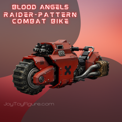 JoyToy WH40K Blood Angels Raider-pattern Combat Bike with twin-linked bolt rifles