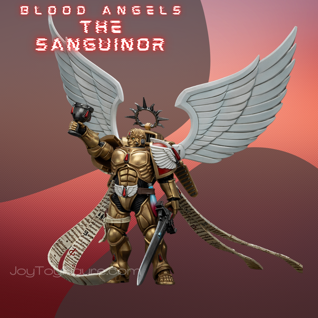 JoyToy WH40K Blood Angels The Sanguinor with Encarmine Broadsword