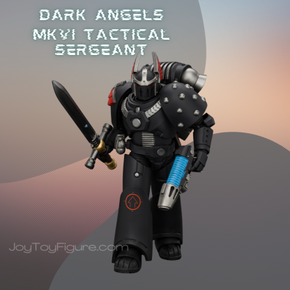 JoyToy Warhammer The Horus Heresy Dark Angels MKVI Tactical Sergeant with Power Sword and Plasma Pistol