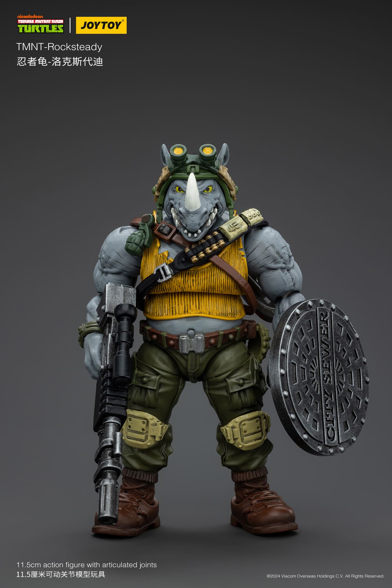 JoyToy TMNT- Rocksteady Figure