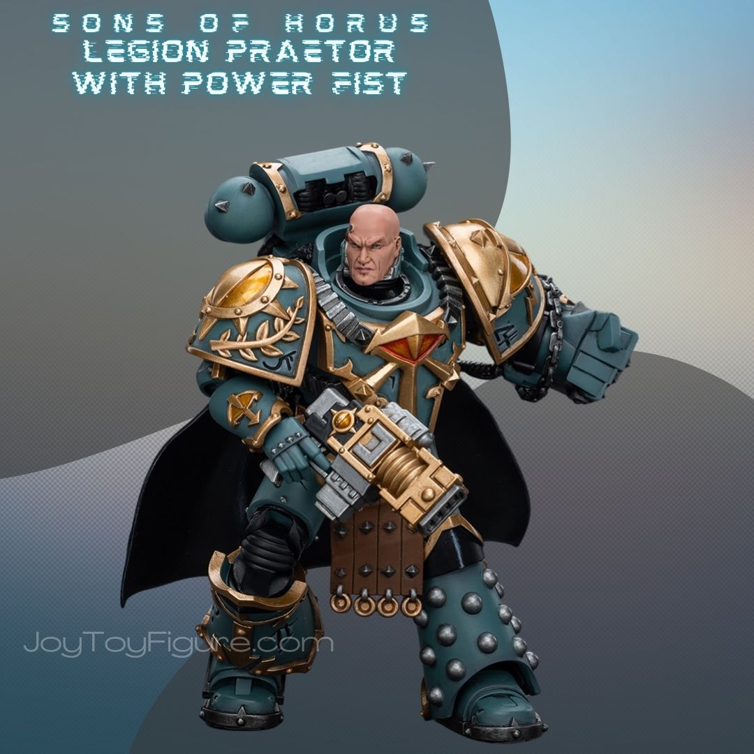 JOYTOY WH40K Sons Of Horus Legion Praetor With Power Fist – Joytoy