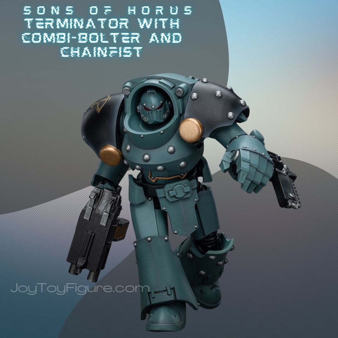 JOYTOY WH40K Sons Of Horus Tartaros Terminator Squad Terminator With Combi-Bolter And Chainfist