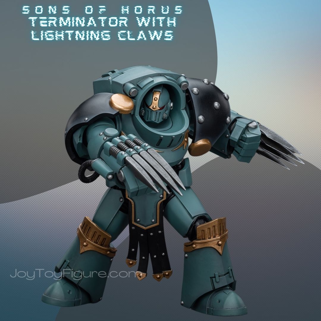 JOYTOY WH40K Sons Of Horus Tartaros Terminator Squad Terminator With Lightning Claws