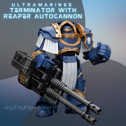 JoyToy WH40K Ultramarines Cataphractii Terminator Squad Terminator with Reaper Autocannon