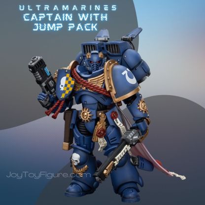 JoyToy WH40K Ultramarines Captain With Jump Pack