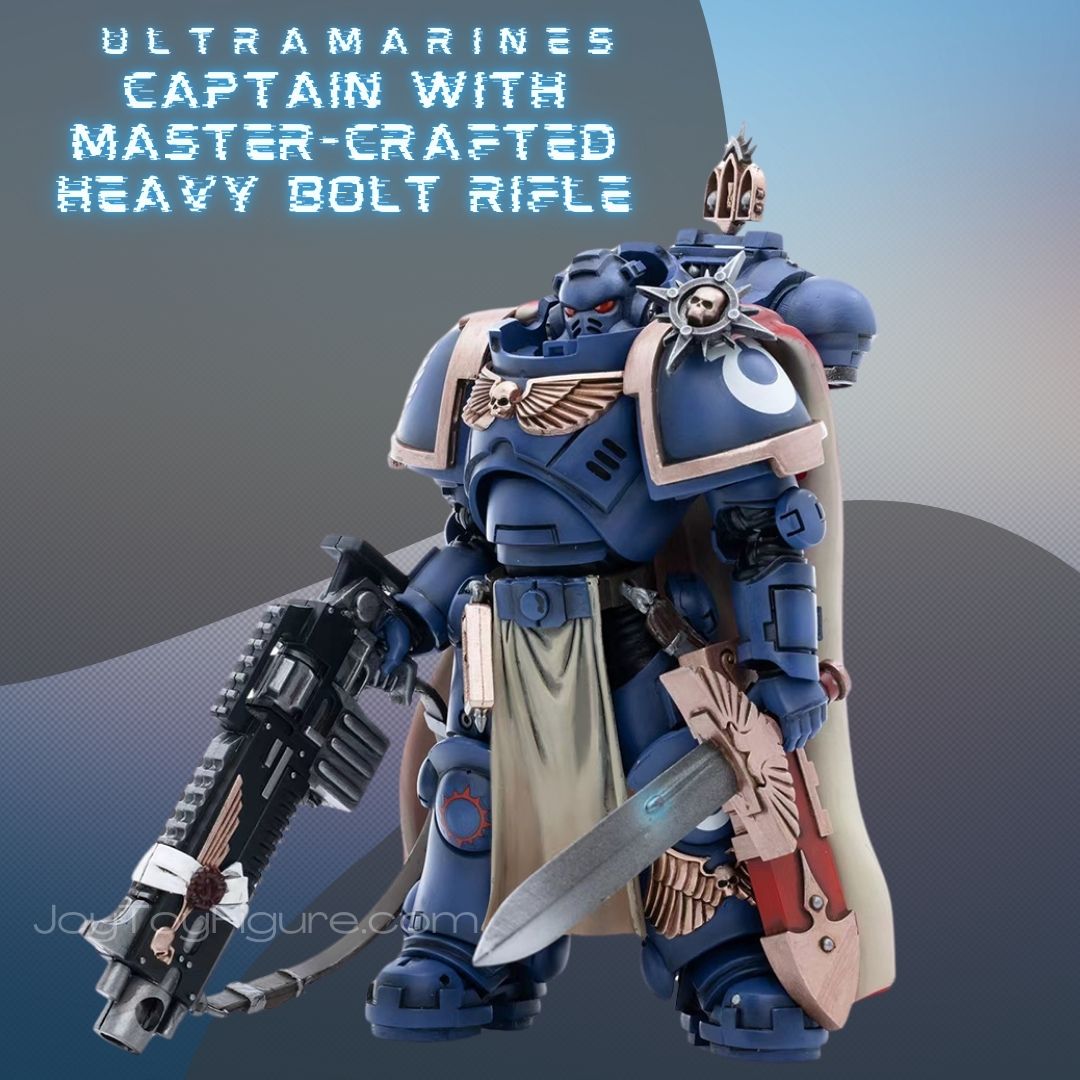 ウォーハンマー　warhammer40k ULTRAMARINES JoyToy WH40K Ultramarines Captain with Master-crafted Heavy Bolt