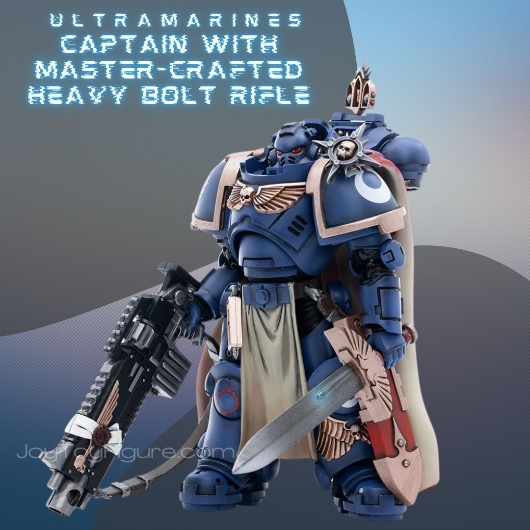JoyToy WH40K Ultramarines Captain with Master-crafted Heavy Bolt Rifle