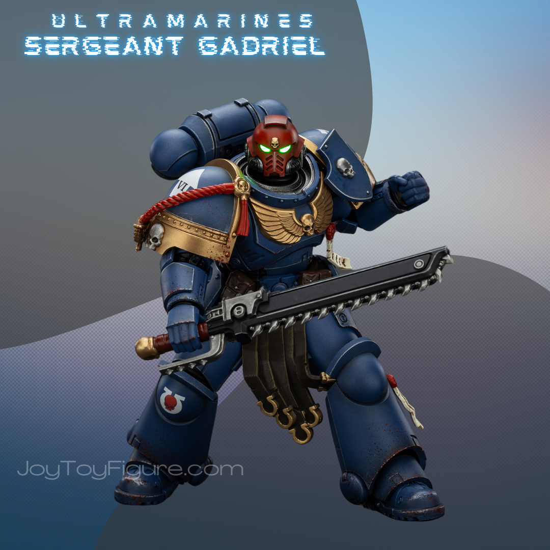JoyToy WH40K Ultramarines Space Marine 2 Sergeant Gadriel Collectors Edition