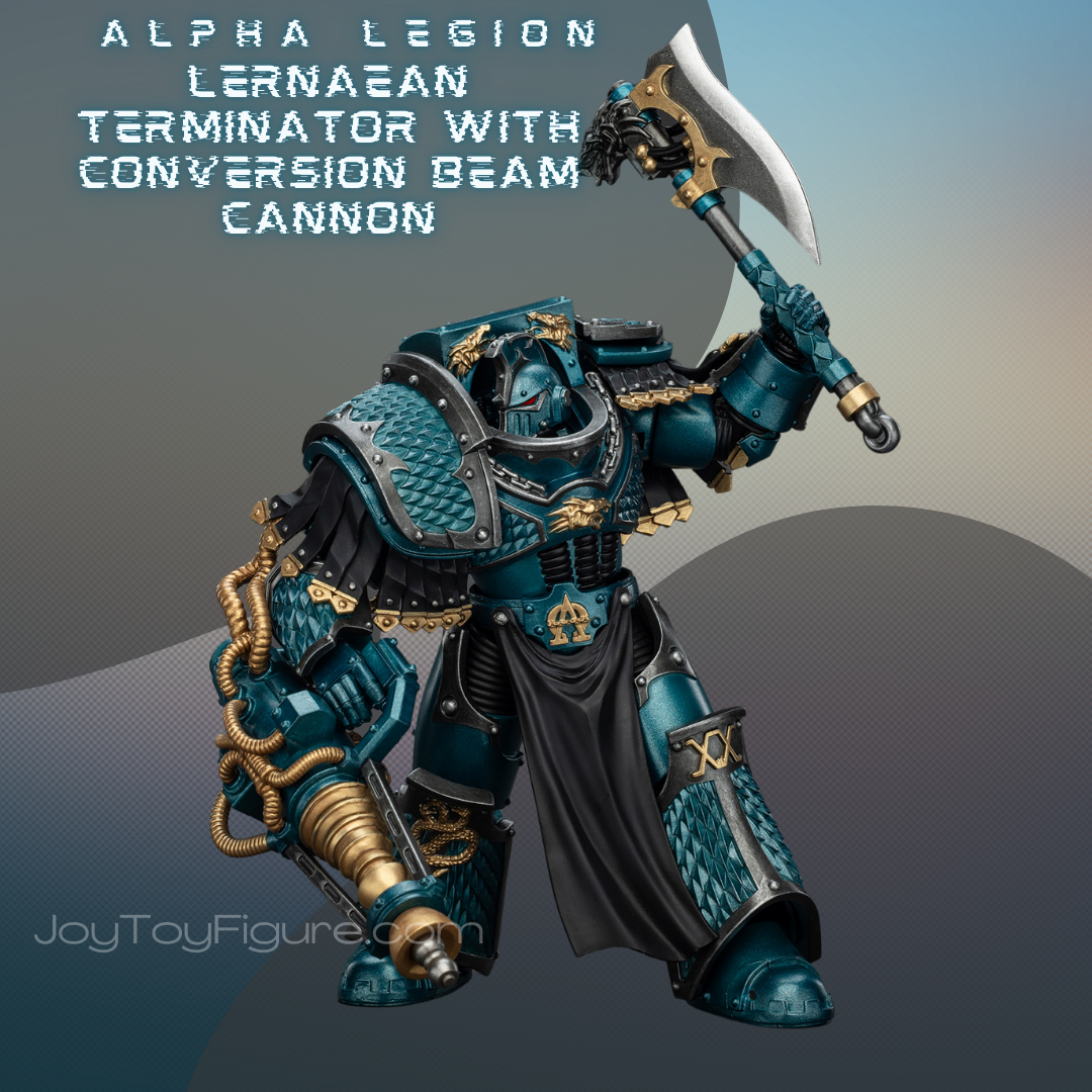 JoyToy WH40K The Horus Heresy Alpha Legion Lernaean Terminator with Conversion Beam Cannon