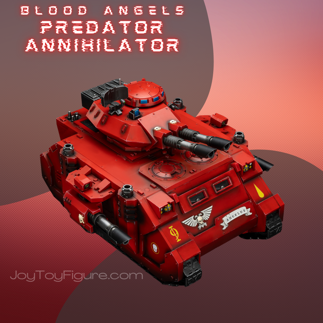JoyToy WH40K Blood Angels Predator Annihilator with Twin Lascannons