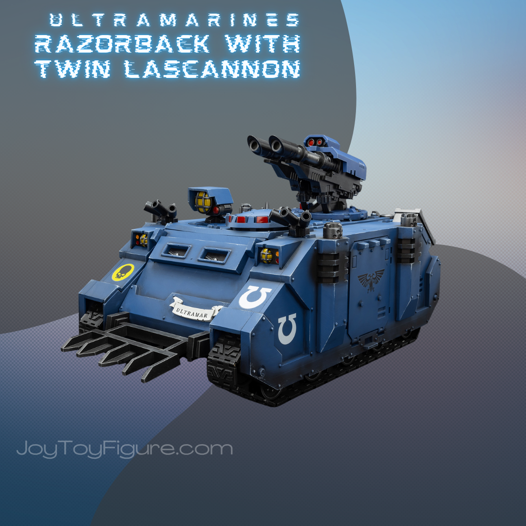 JoyToy WH40K Ultramarines Razorback with twin lascannon