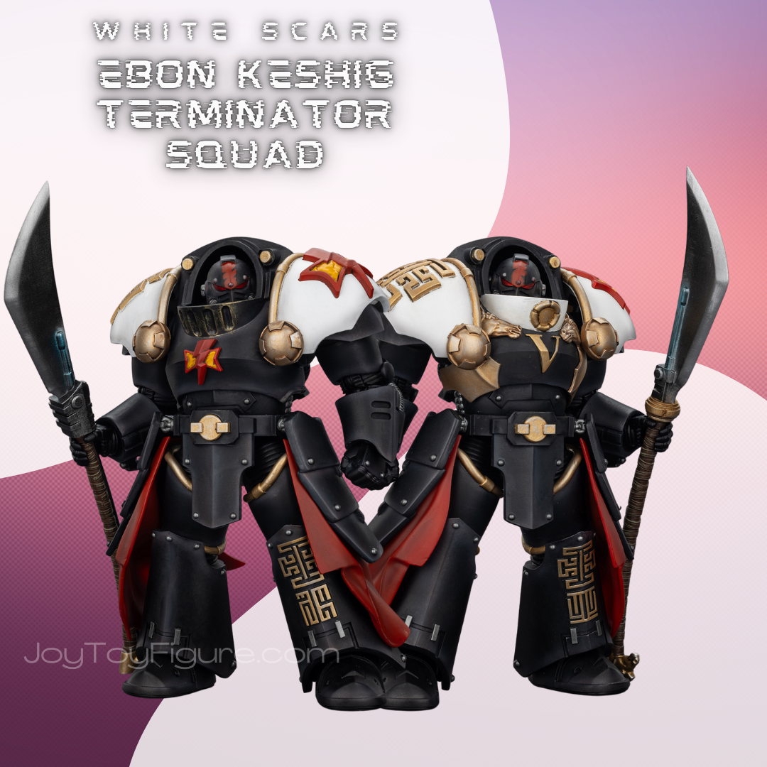JoyToy Warhammer The Horus Heresey White Scars Ebon Keshig Terminator Squad