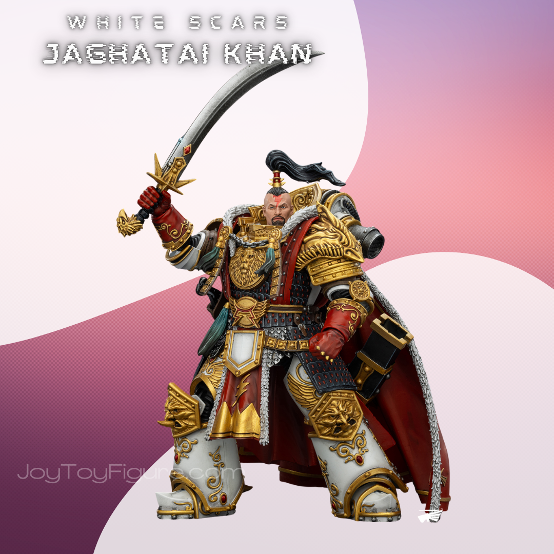 JoyToy Warhammer The Horus Heresey White Scars Jaghatai Khan Primarch of the Vth Legion