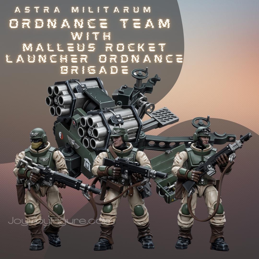 JoyToy WH40K Astra Militarum Ordnance Team with Malleus Rocket