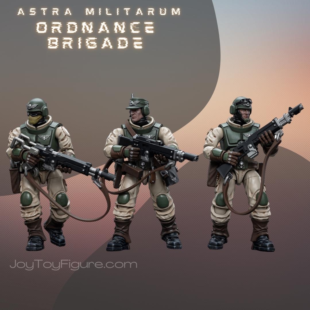 JoyToy WH40K Astra Militarum Ordnance Team with Malleus Rocket Launcher